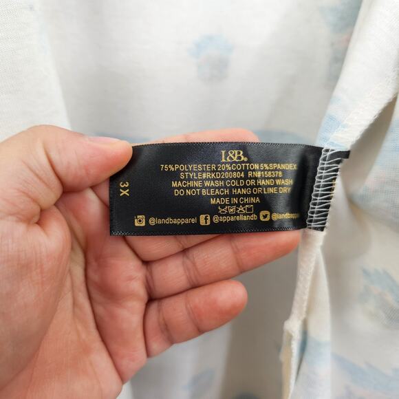 Lucky & Blessed L&B western buffalo print open cardigan size 3X - Picture 7 of 9